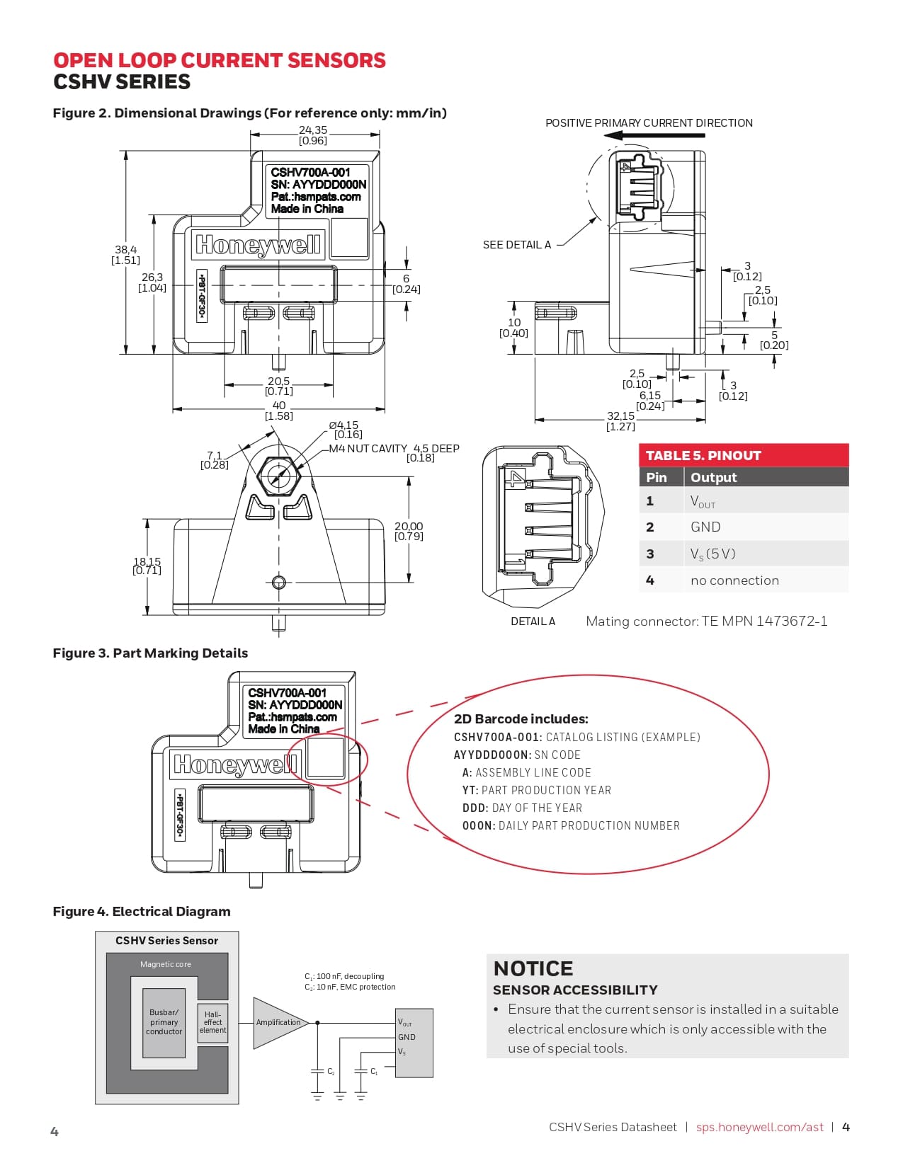 霍尼韦尔（Honeywell） CSHV 电流传感器
